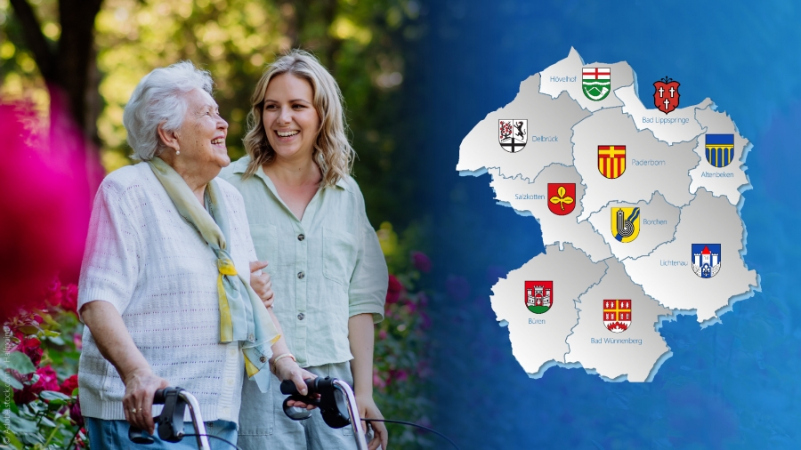 Pflegeberatungen in allen Städten und Gemeinden im Kreis Paderborn ©Adobe.stock.com - Halfpoint